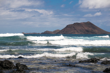 Insel Lobos bei Fuerteventura den Kanarischen Inseln