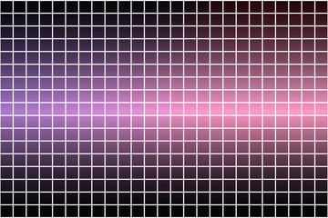 Purple blue pink square mosaic background over white