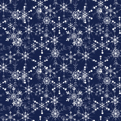 blue seamless pattern for christmas