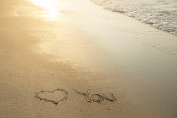Couple or lonely woman writing word 