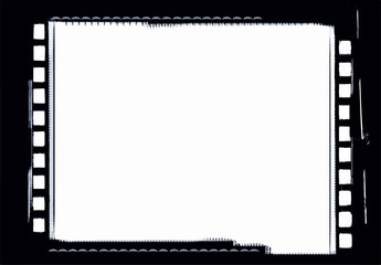 Grunge Vector Frame . Large Distressed Texture . Decorative Vintage Weathered Border. Great Grunge Background Or Retro Design Decor Element.