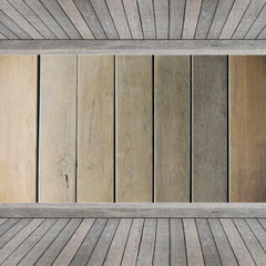 Wood shelf background. Background for product display concept.