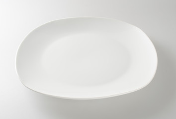 plate or empty plate on a background.