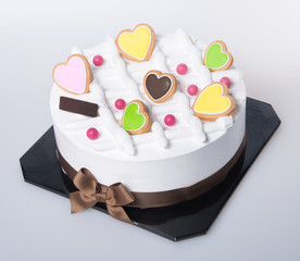 cake for valentino day or ice cream cake.