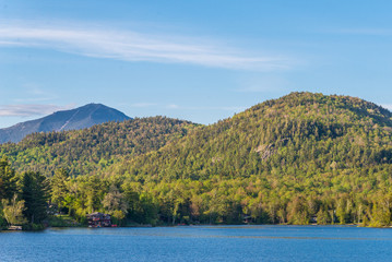 Mirror Lake of Lake Placid village