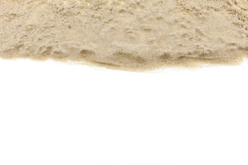 Fototapeta na wymiar sand isolated on white background.