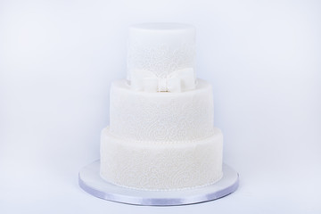 Delicious luxury ping wedding or birthday cake