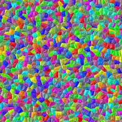 Playful mix of colorful happy stones gems mosaic seamless pattern texture design