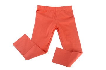 Child leggings isolated on white background