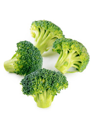 Fresh broccoli isolated on white background