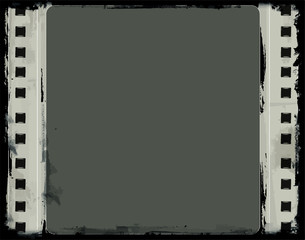 Grunge Vector Frame . Large Distressed Texture . Decorative Vintage Weathered Border. Great Grunge Background Or Retro Design Decor Element.