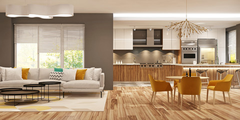 Modern house interior
