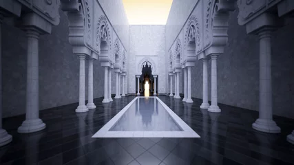 Photo sur Plexiglas Temple 3d rendering image of modern islamic style
