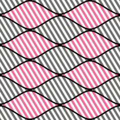 Seamless vector abstract pattern. symmetrical geometric repeating background with decorative rhombus. Simle graphic design for web backgrounds, wrapping, surface, fabric