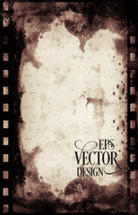 Obraz premium Vector Grunge Frame . Large Distressed Texture . Decorative Vintage Weathered Border. Great Grunge Background Or Retro Design Decor Element.