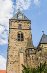 Naklejka premium Tower of the Münster St. Bonifatius church in Hameln