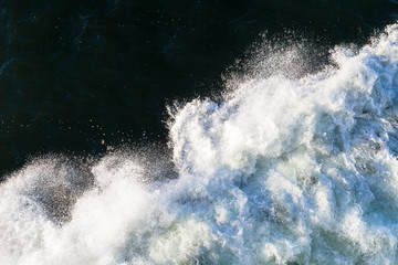 Sea waves during a storm