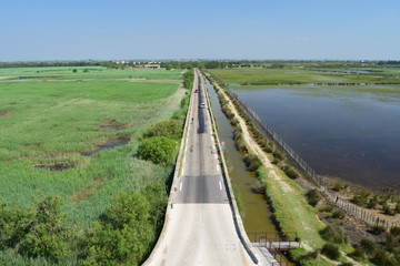 Paysage de la Camarque, vu de la Tour Carbonnière
