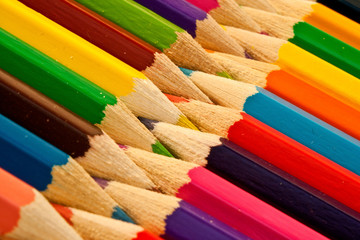 Fototapeta premium Interlocking Pencils