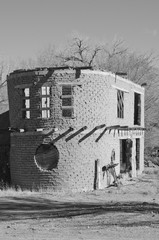 Abandoned Adobe Brick Building