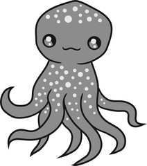 tintenfisch tentakel klein süß niedlich oktopus krake geist unterwasser monster kind baby