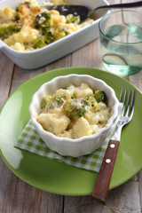 Cauliflower and broccoli cheese
