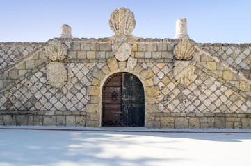 Fragment of amphitheater in Altos de Chavon, Dominican Republic