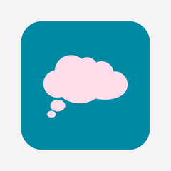 Chat Flat Icon.Badge discussion, dialogue, correspondence character.