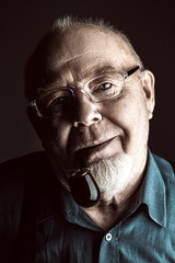 an old intelligent man