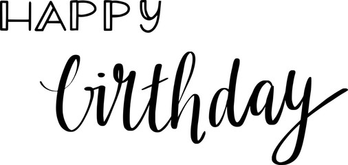 Geburtstag Handschrift