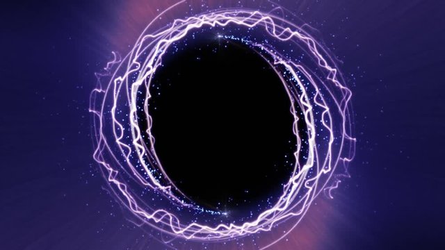Magical Particles Ring Abstract Background, Animation, Rendering, Loop, 4k
