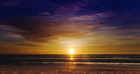 Amazing Beach Sunset in Normandy