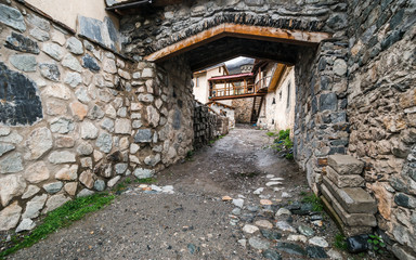 Old town in Mestia, is a highland town in northwest Georgia (Svaneti), in the Caucasus Mountains. Popular touristic route in Georgia.
