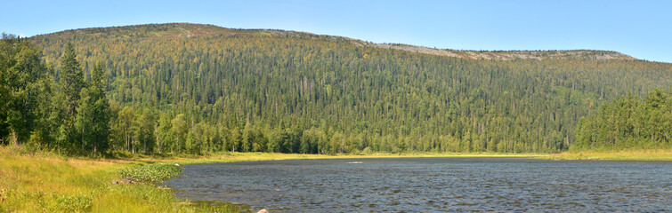 River panorama in the national Park "Yugyd VA".