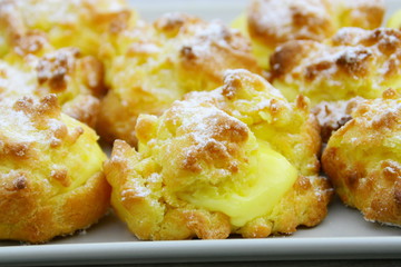 choux  à la crème pâtissière,fait maison