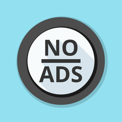 No ADS Adware sign illustration