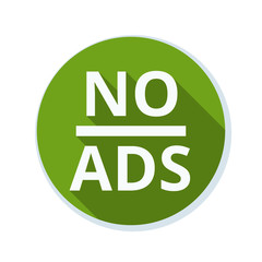 No ADS Adware sign illustration