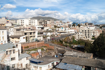 Obraz premium LATACUNGA, ECUADOR - JULY 6, 2015: View of Latacunga city.