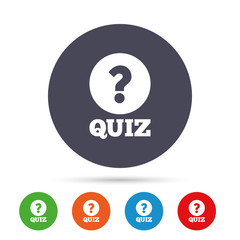 Quiz sign icon. Questions and answers game.