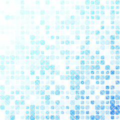 Abstract background with many squares with rounded corners. Optical effects.