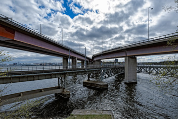 Bridges in the area Lidingo. Stockholm. Sweden