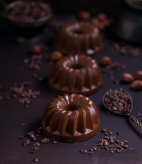 Chocolate panna cotta