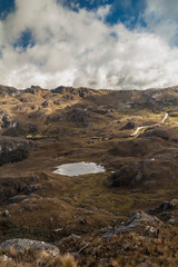 Landscape of National Park Cajas, Ecuador