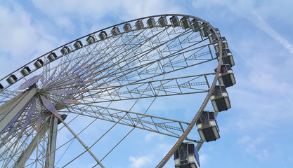 Fototapeta na wymiar The Big Wheel (Roue de Paris) at Place de la Concorde, Paris, France