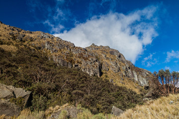 Landscape of National Park Cajas, Ecuador