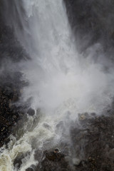 Manto de la Novia (Bridal Veil) waterfall near Banos, Ecuador