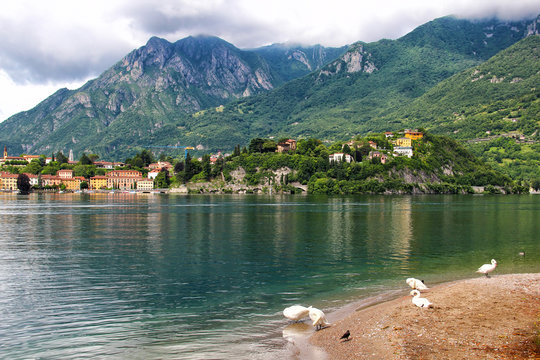 Lecco, lake Como, Italy