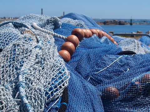 Filets de p&ecirc;che en Bretagne