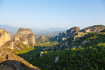 monastery in Meteora landscape, Kalambaka, Greece