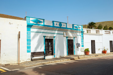 Central square in Betancuria village on Fuerteventura Island, Spain